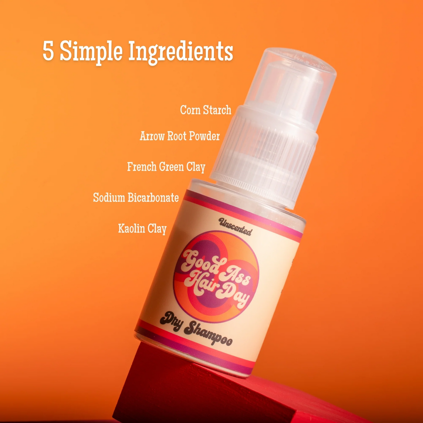 GoodAssHair Day Powder Dry Shampoo, OG, Vanilla, Non-Aerosol, All Natural, Handmade